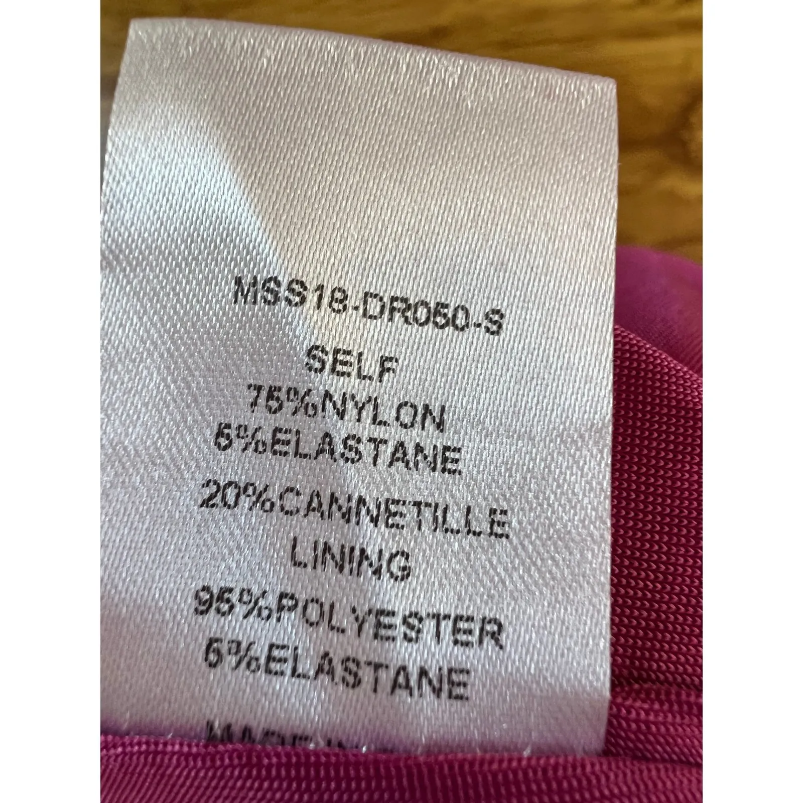 MESHki Thin Strap Shimmer Mini Dress Pink Bodycon Party Clubwear Size M Sparkly - Image 5