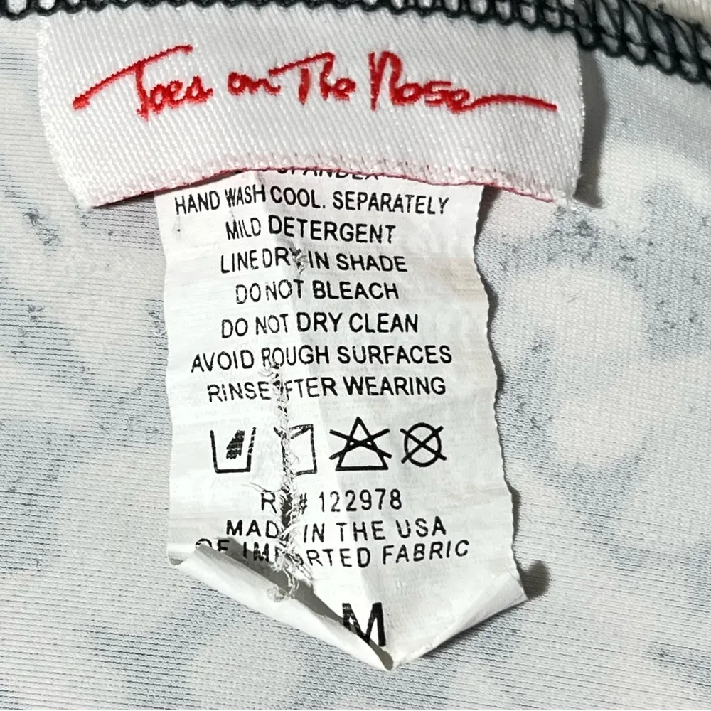 Toes on the Nose Black/white Swim Dress/Swim cover up size M Black Size M - Image 5