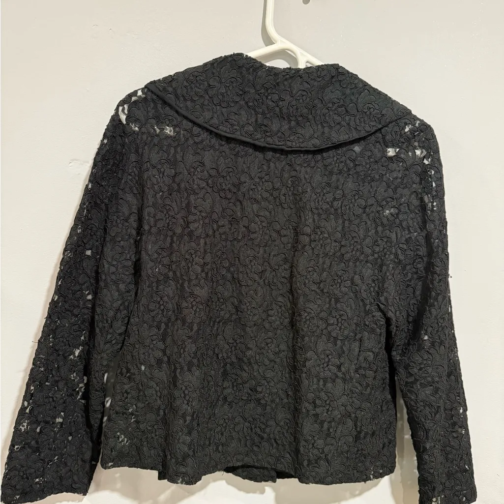 Elegant Black Lace Women's Jacket Size none - Image 15
