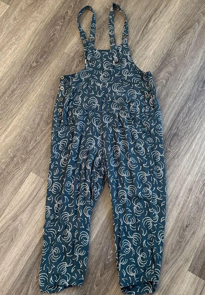 Maeve Tidal Jumpsuit Anthropologie Cropped Overalls Printed - Image 4