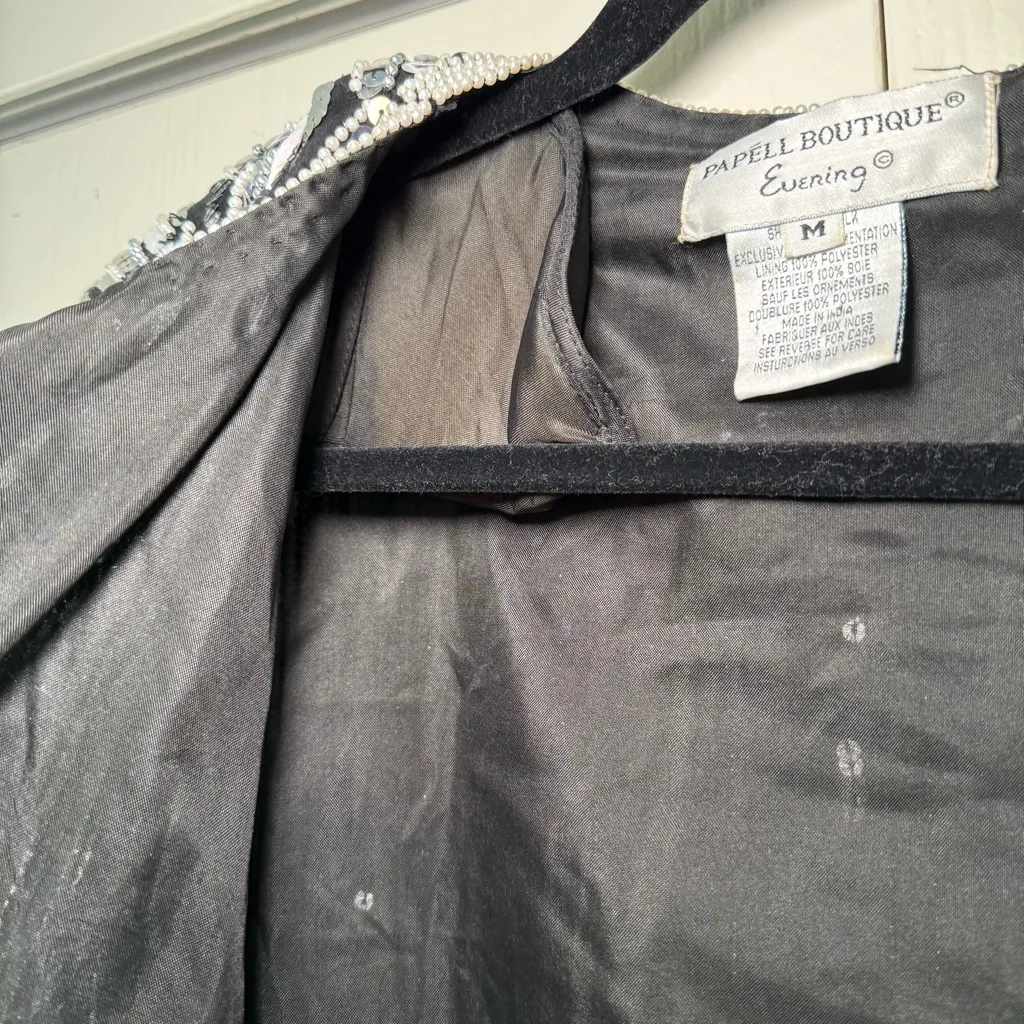 Papell Boutique Evening Black & Silver Blazer - Image 5