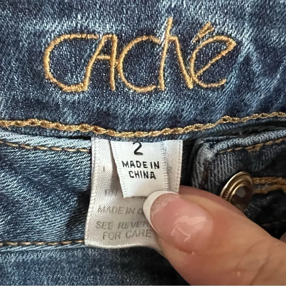 Cache Vintage Flare Denim Jeans - Image 6