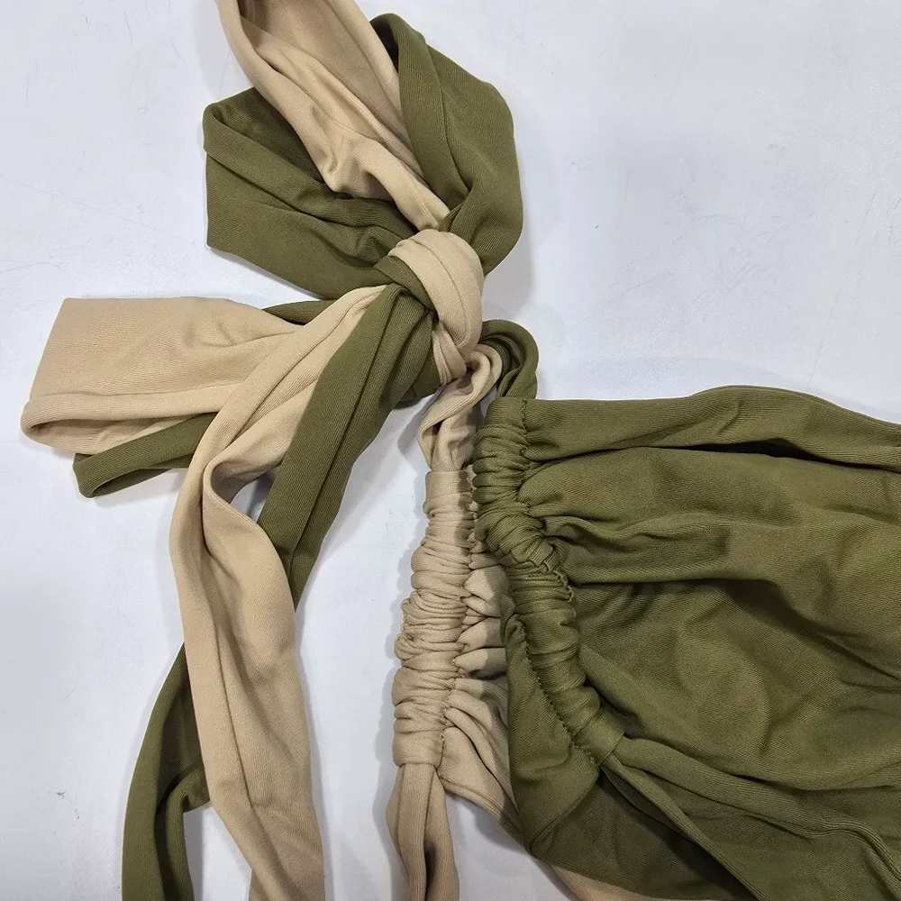 Tularosa Audra Top in Nude & Olive - Image 7