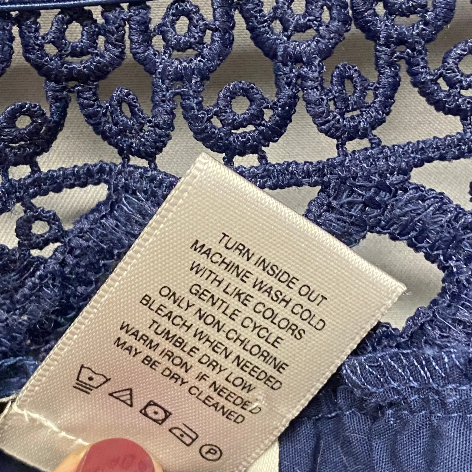 JOHN MARK Boho Crochet Embroidered Tiered Patchwork Top L Hippie Festival - Image 3