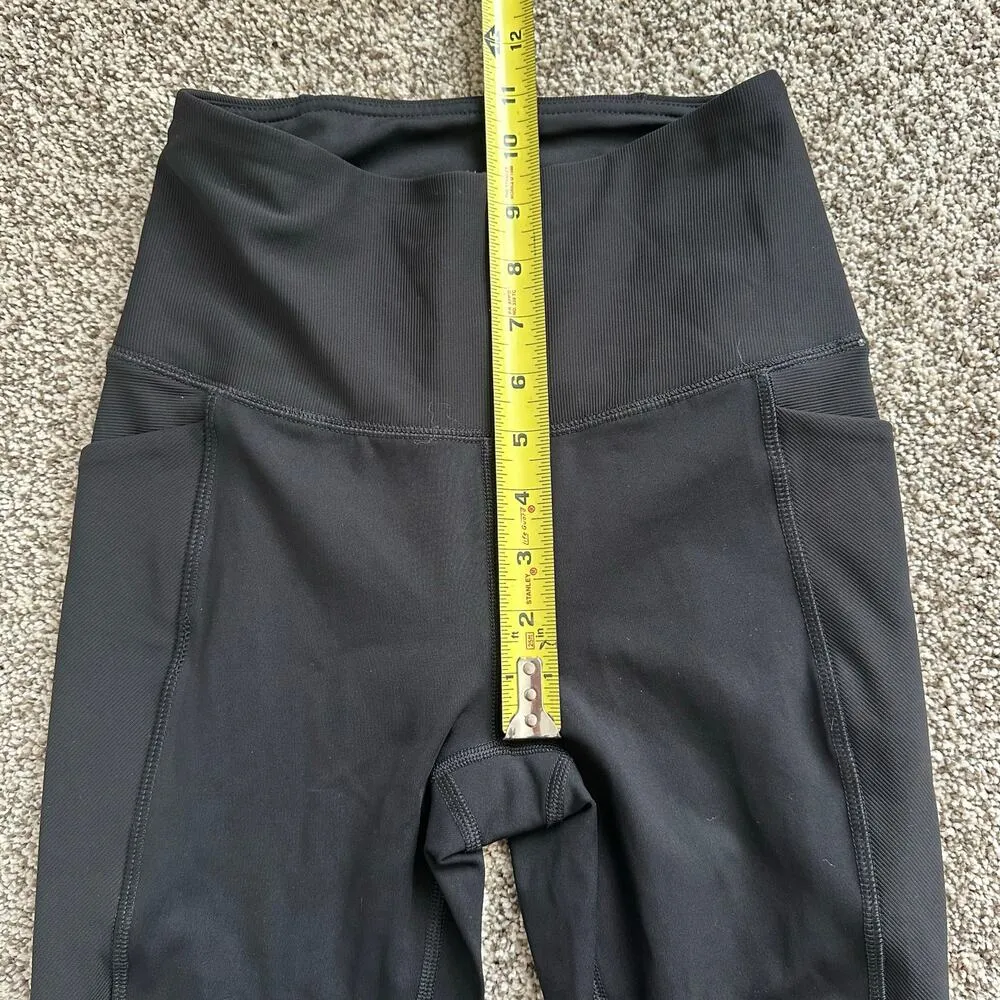 Spyder black ribbed full-length leggings size XS - Image 10