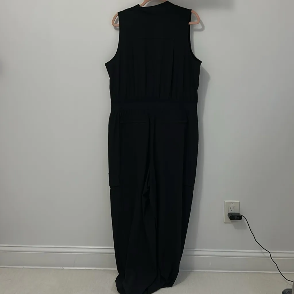 Athleta Brooklyn Utility  Jumpsuit Black - Image 3