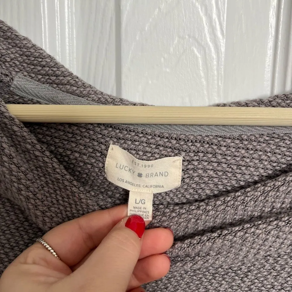 Lucky Brand Textured Sweater. Size Large - Image 5