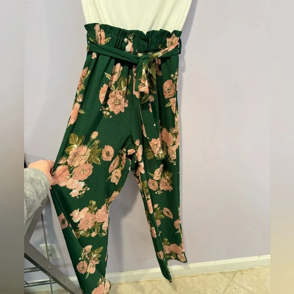 Blue Rain green floral jumpsuit‎ - Image 2