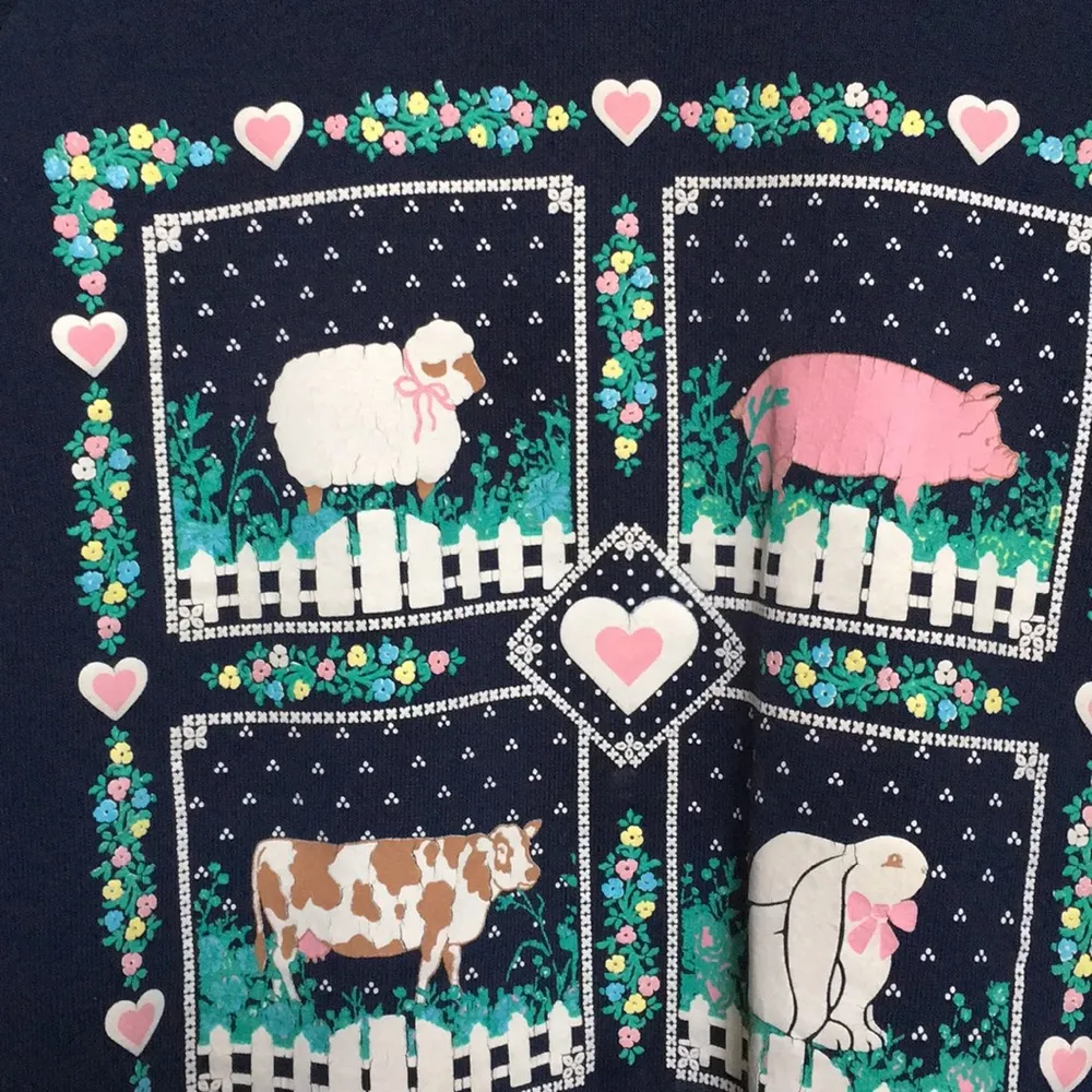 FINAL MARKDOWN LADIES fruit of the loom country chic sweatshirt large - Image 2