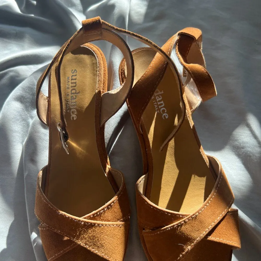 NWOT Sundance wedge sandals size 37 - Image 3