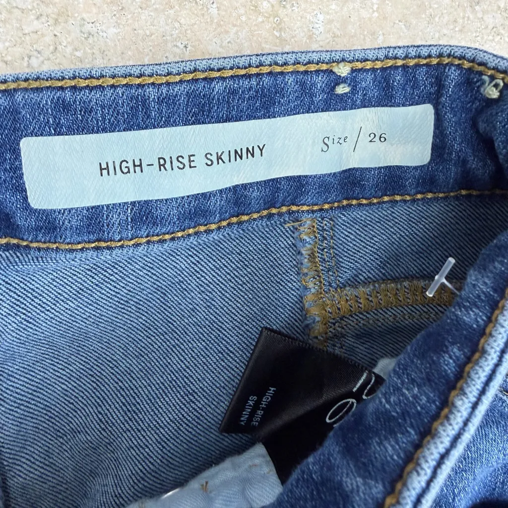 Pilcro by Anthropo9"logie High Rise Skinny Jeans - Image 4