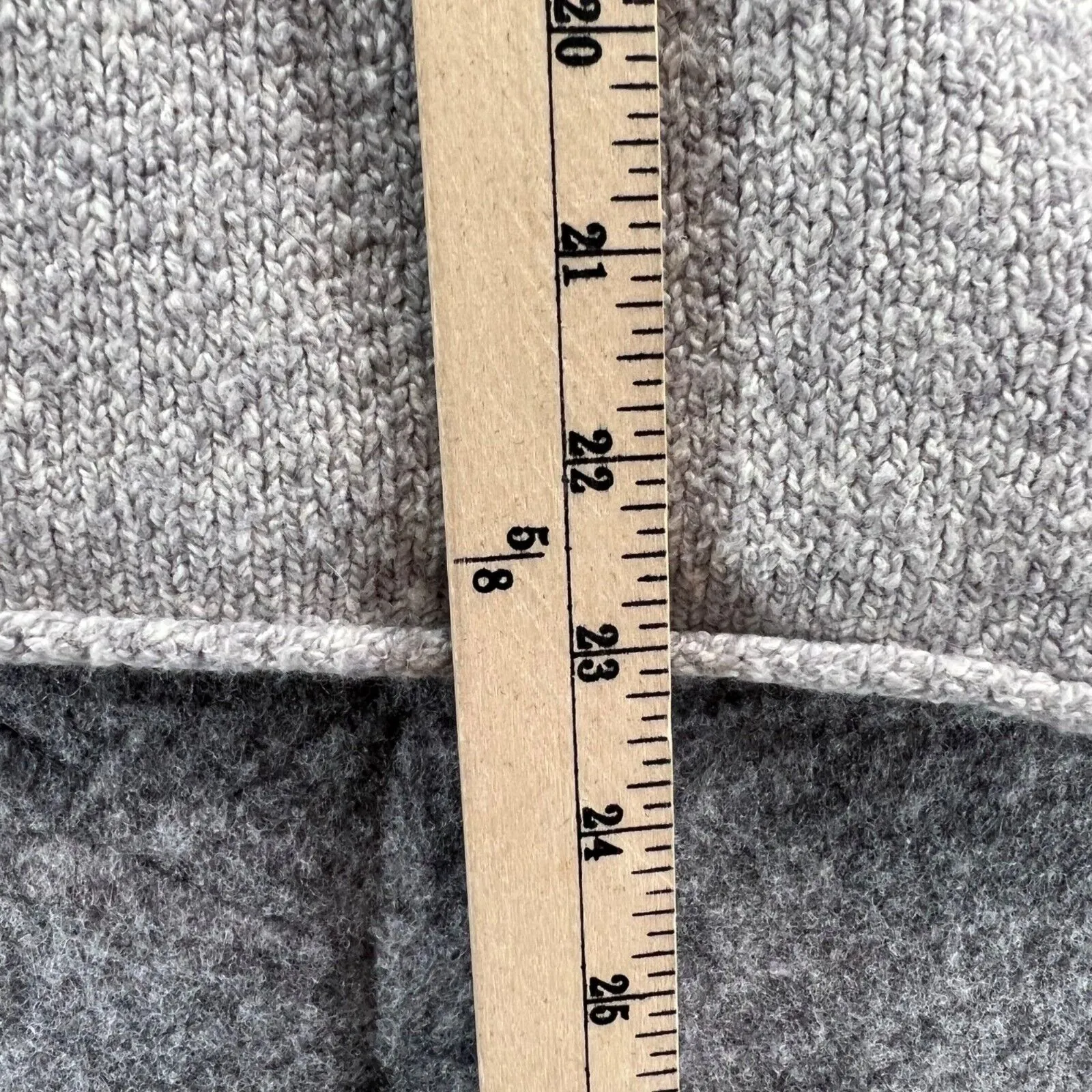 Athleta Sweater Women XS Gray Wool Blend Knit Brindle Funnel Pullover Cozy Cabin - Image 6