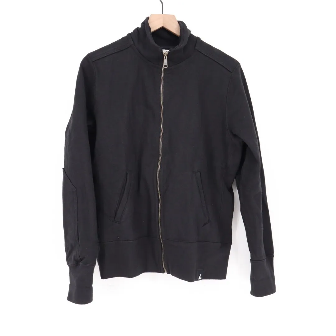 American Giant Women's Moto Full Zip Size XL Made In USA Black - Image 2