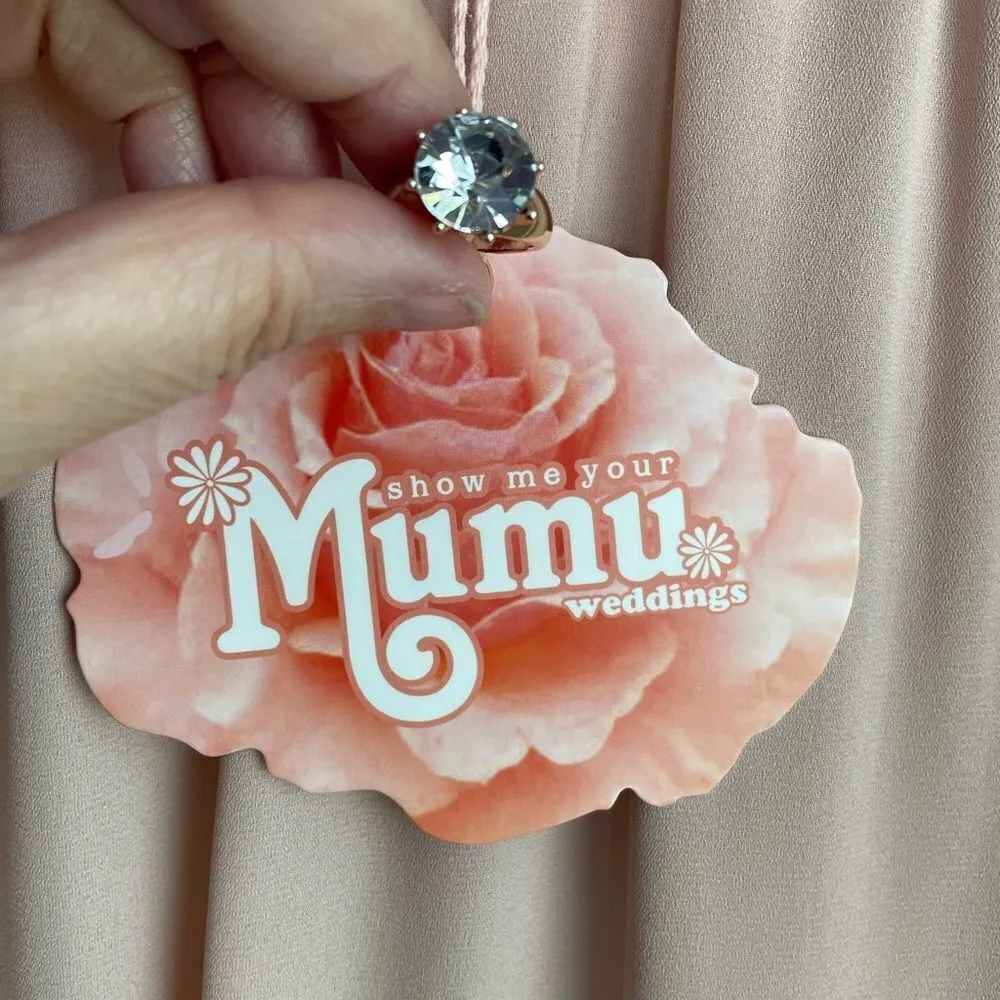 Show Me Your MuMu Kendall Maxi Dress NWT Small Dusty Rose - Image 6