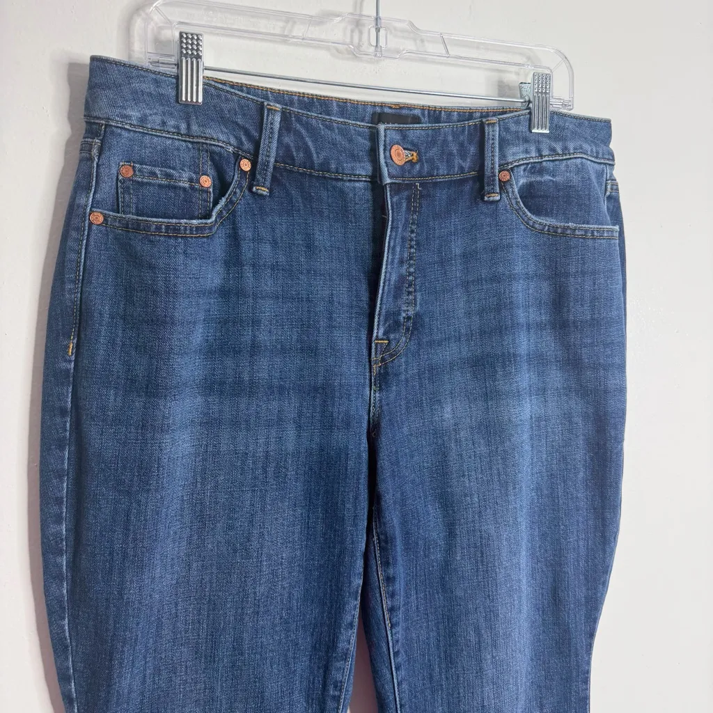 Talbots Barely Boot Jean Emma Wash Size 14W Petite High Waist Full Length Casual - Image 6