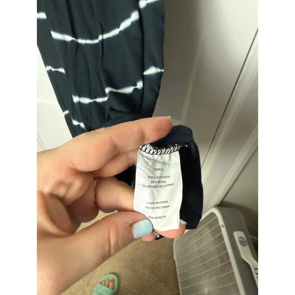 Thread & Supply Sleeveless Swing Dress Women's Small Black White Jersey Knit - Image 4