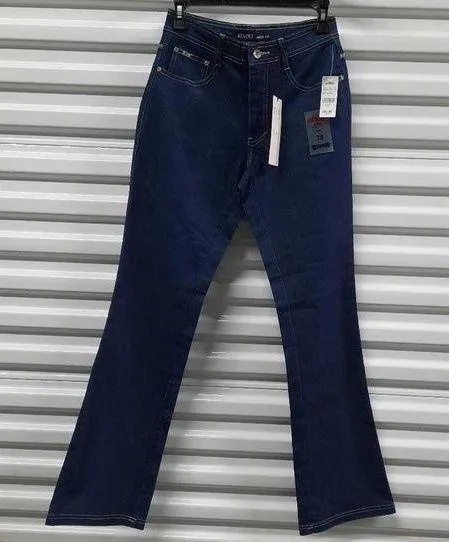 Revolt Jeans Juniors Size 7/8 Blue Mid Rise Dark Wash Denim - Image 1