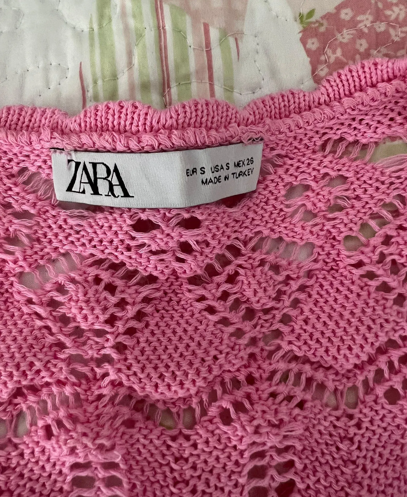 ZARA Pink Knit Top - Image 3