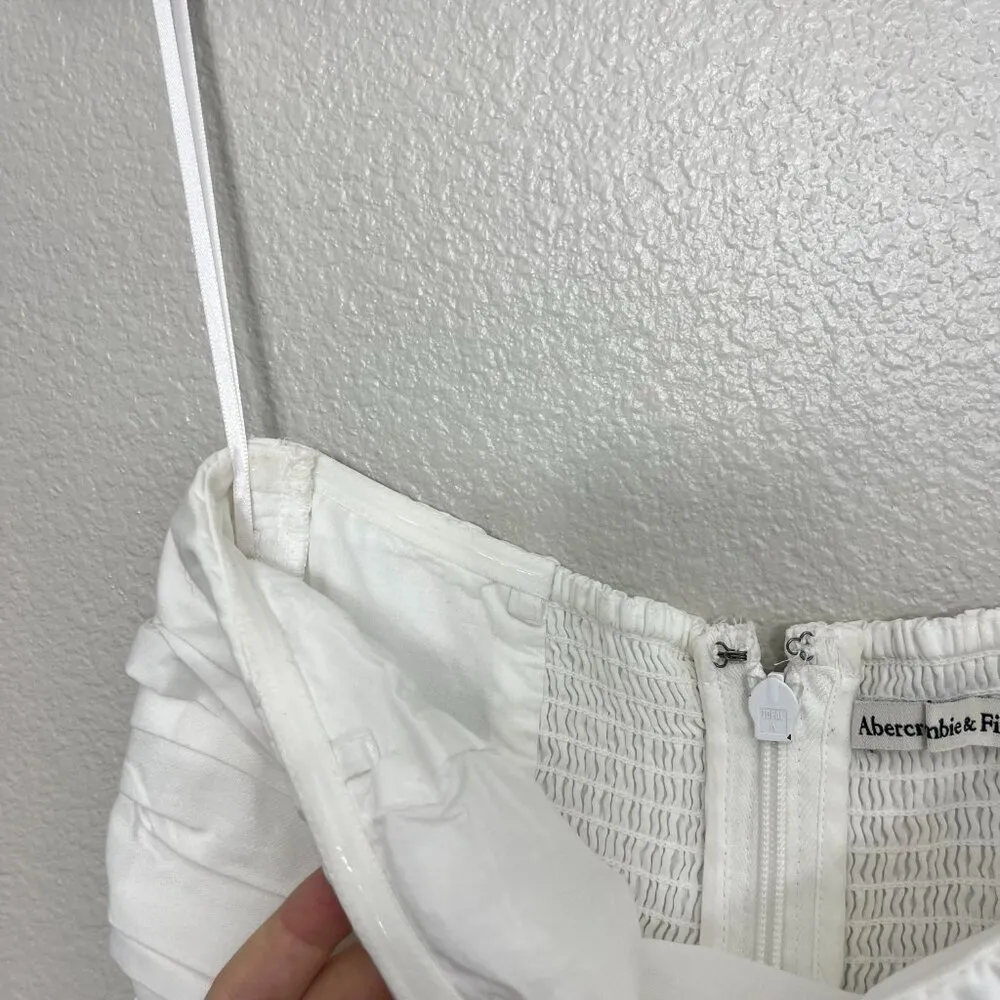 Emerson Strapless Midi Dress Size Small Women's White Poplin - Image 7