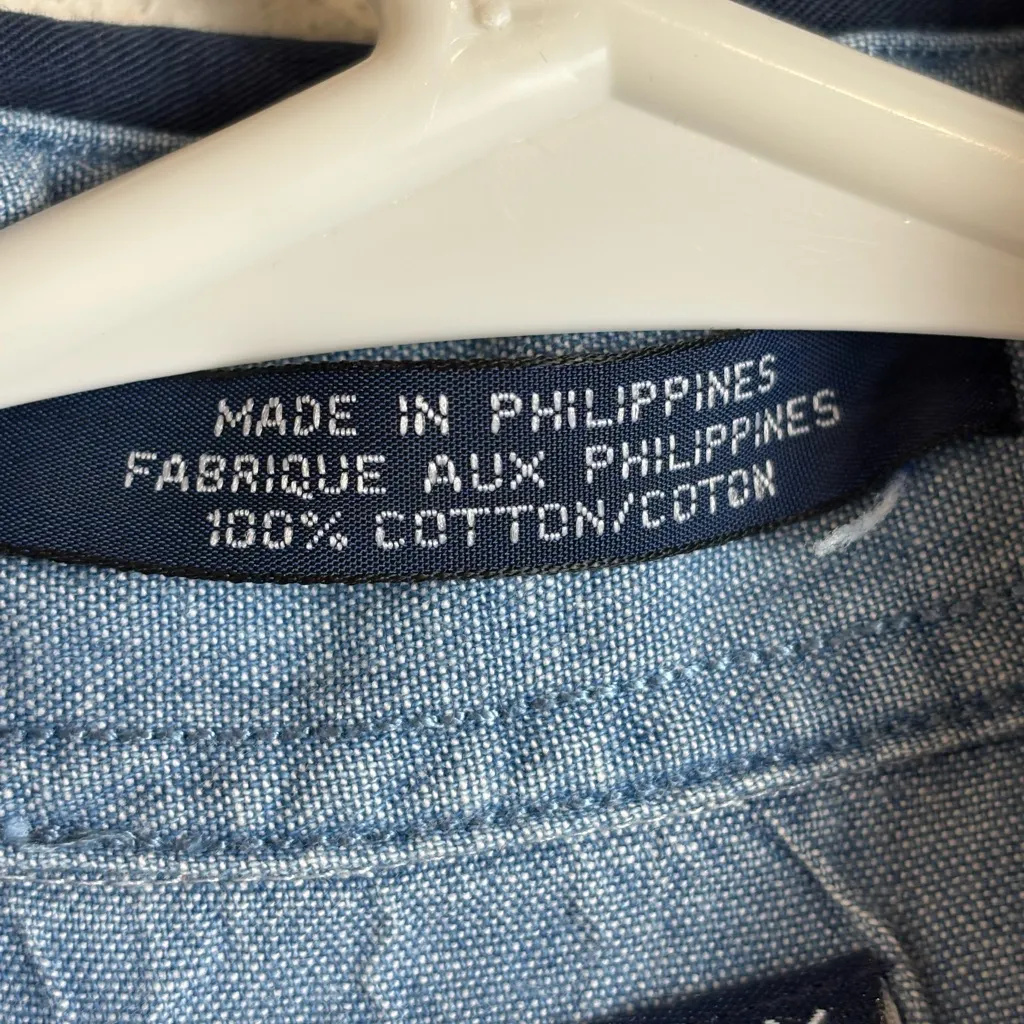 Vintage Tommy Hilfiger 1990’s Casual Button Up Woman’s White Cotton Shirt Size 4 - Image 5