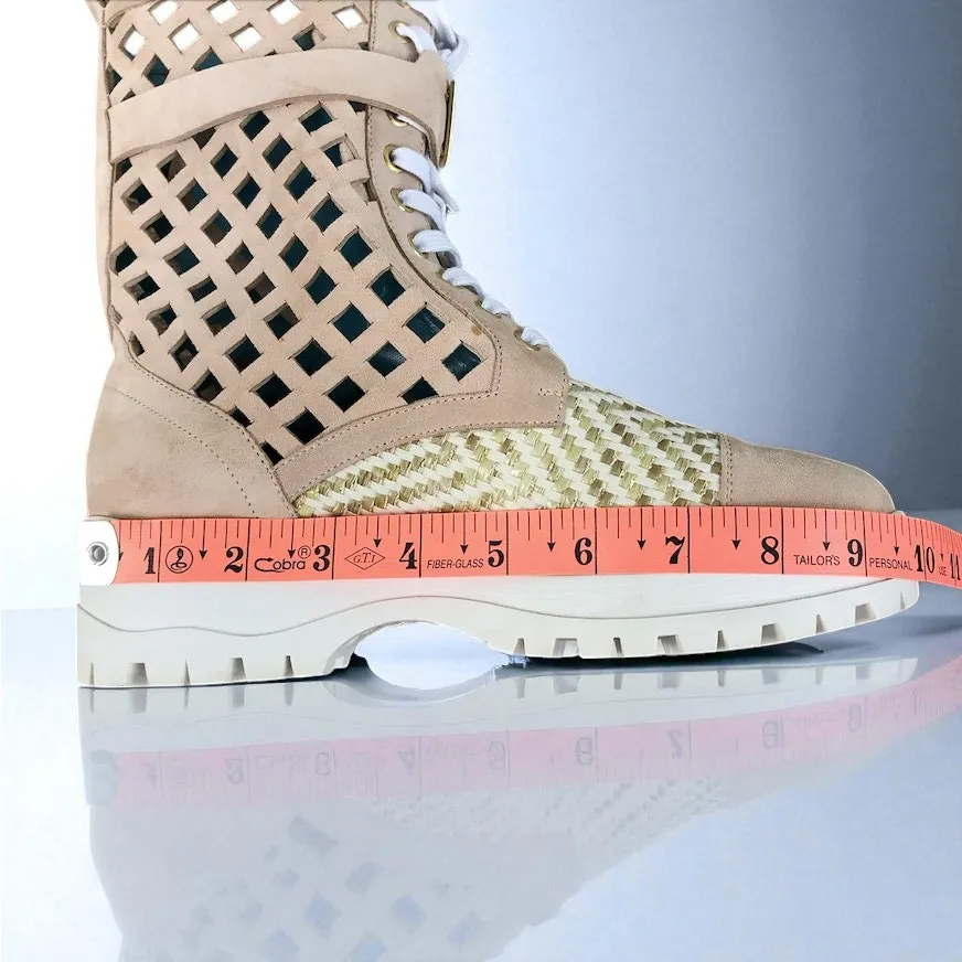 VALENTINA RANGONI Firenze Bree in Sand Shoes Sz 7.5 Rare Designer Boho Unique White - Image 13