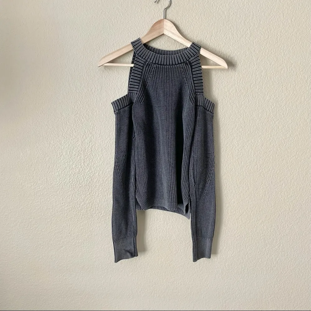 Rag & Bone Dana Marled Knit Cold Shoulder Sweater - Image 18