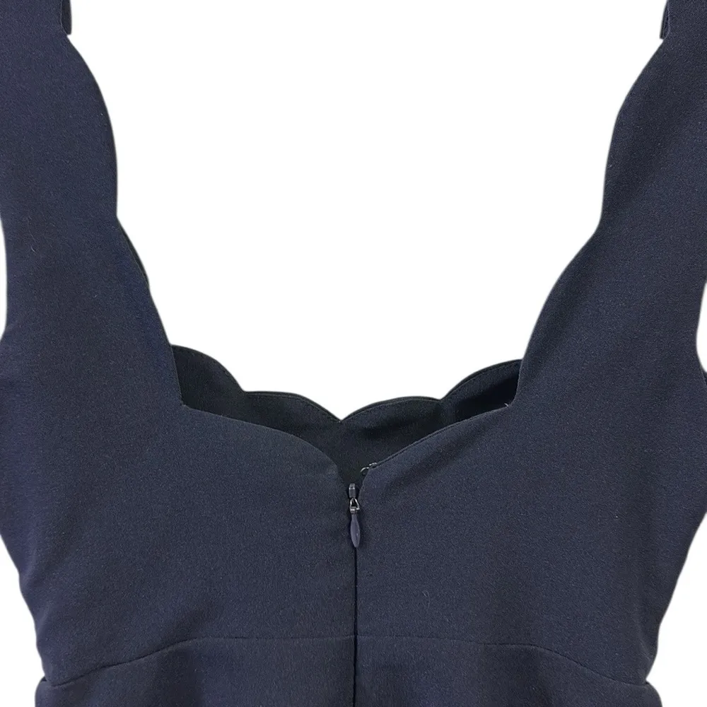 Nasty Gal Navy Blue Im Yours Scalloped Flirty Lined Pocket Mini Dress Womens XS - Image 11