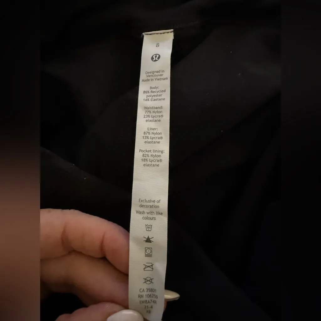 Lululemon Pace Rival Mid Rise Skirt Heritage 365 Camo Deep Coal Multi/Black Sz 8 - Image 10