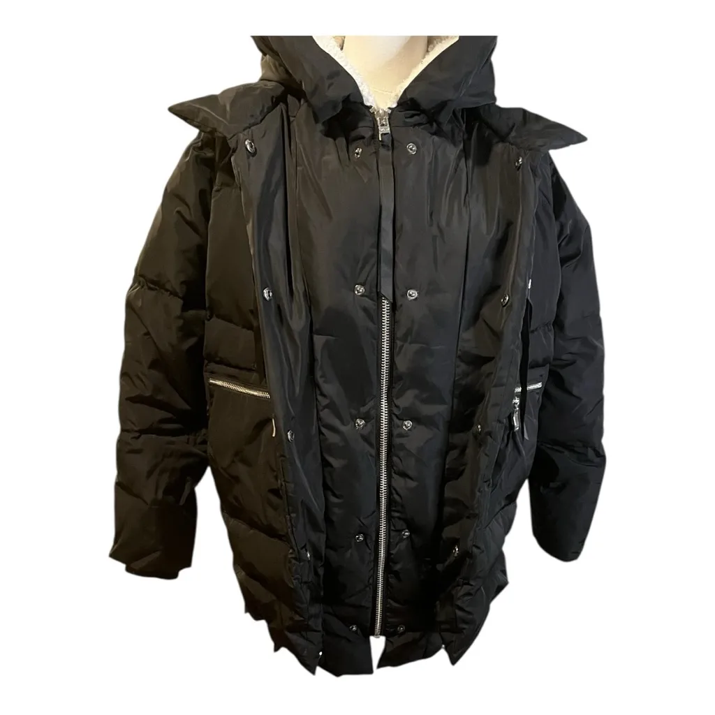 Orolay Thickened Black 700+ Fill Power Down Puffer Jacket Hooded Small - Image 7