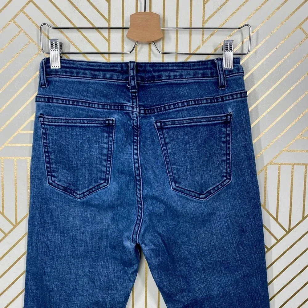 Acne Studios Jeans Skinny Straight High Rise Medium Wash Denim Blue Size 28 - Image 8