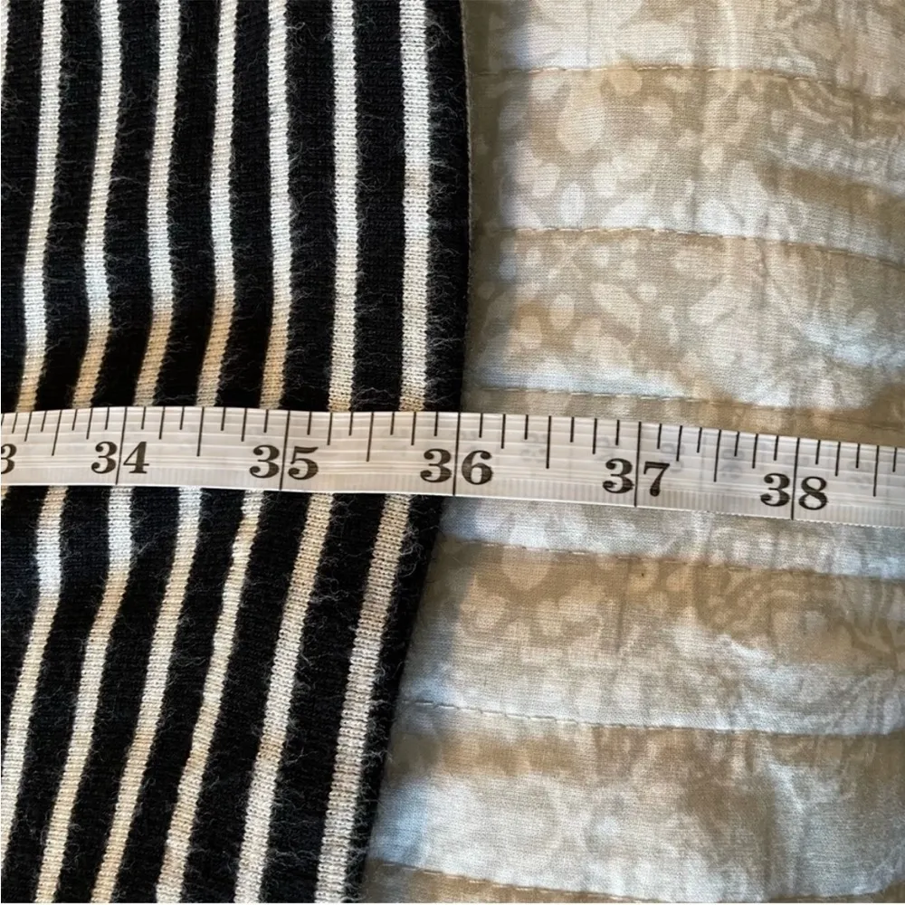 Madewell Gallerist Dress in Black White Stripe Short Sleeve Small - Image 13