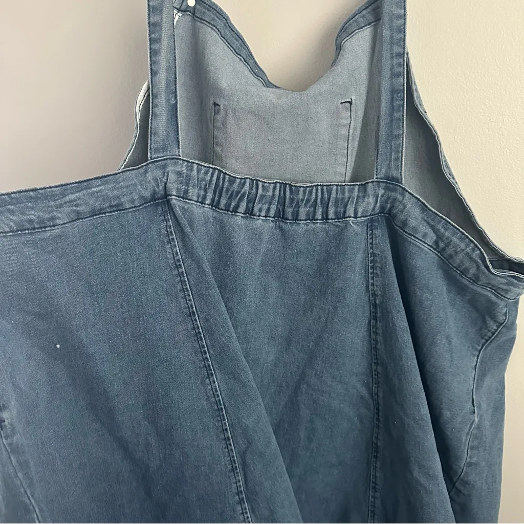 Agnes Orinda Denim Overall Dress Women Jean Jumper 3xl 4XL 5xl 4x 5x Blue - Image 5