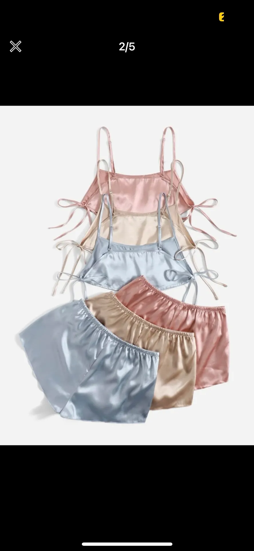 SheIn satin pj set(3 colors) - Image 2