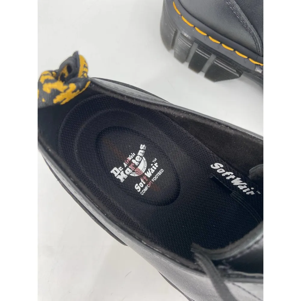 Dr. Martens Audrick Platform Derby Black Leather Size 10 NEW - Image 2