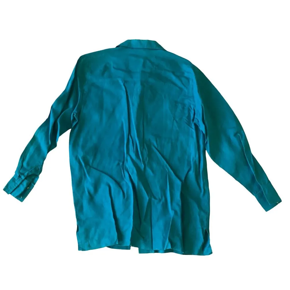 Carlie’s Court Linen Button Down Blue - Image 6