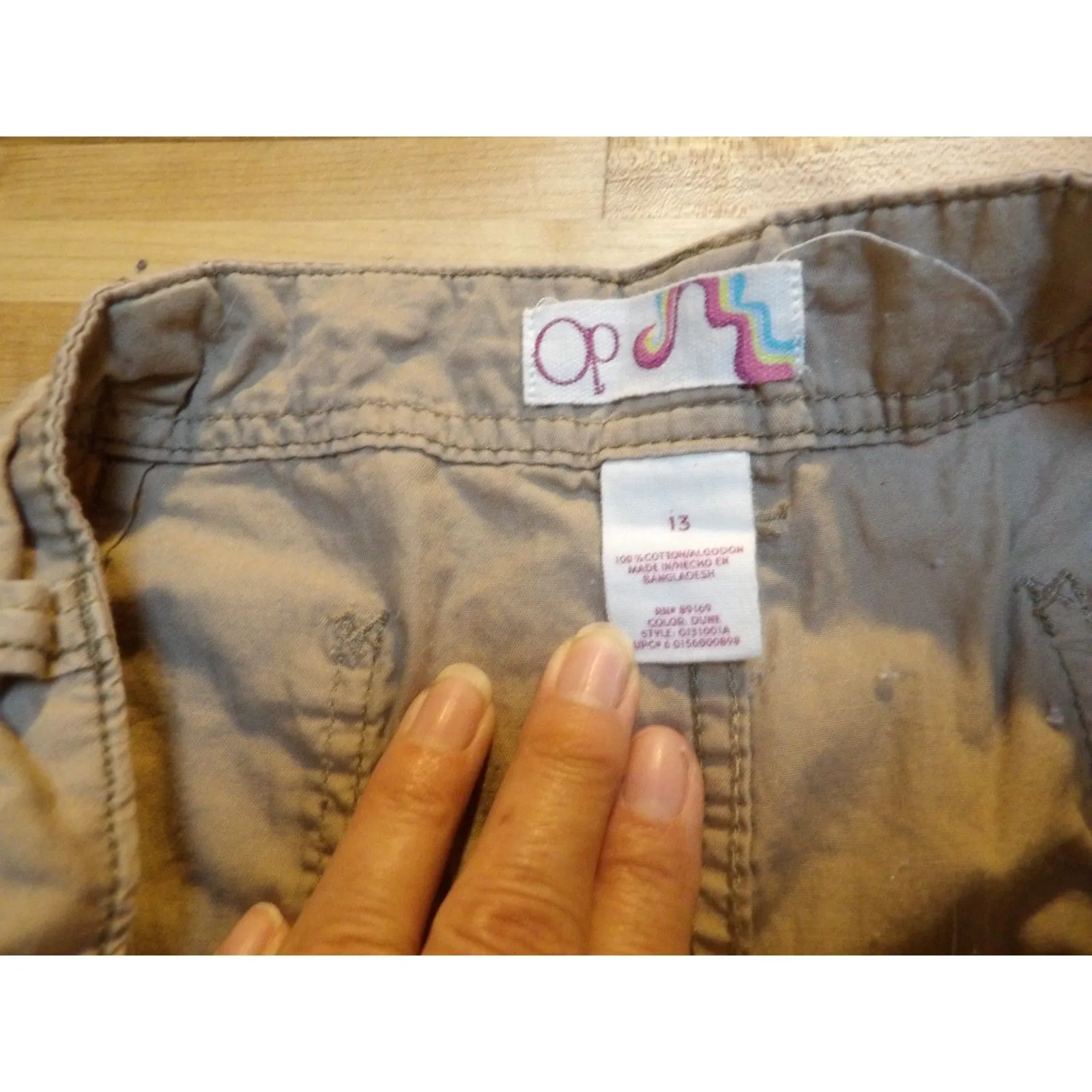 OP  Khaki Shorts size 13 - Image 2