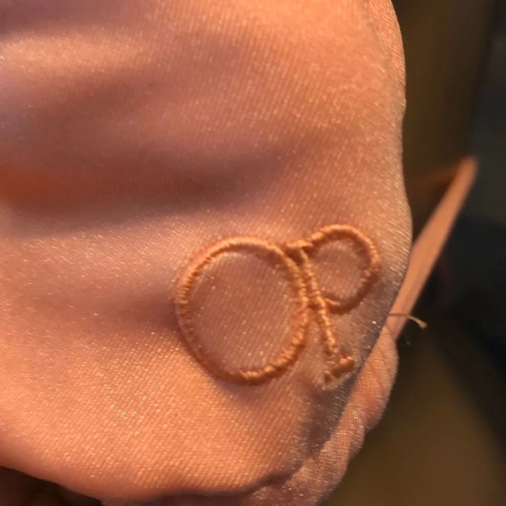 OP  Peach Triangle String Halter Top Bikini Jrs Small - Image 9