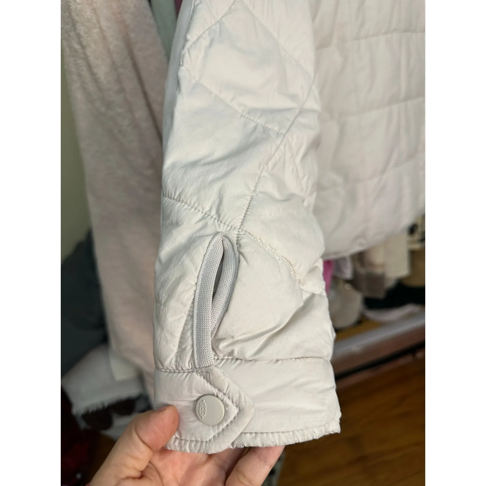 Free People Movement Pippa Packable Puffer Jacket Tofu Size Small - Image 14