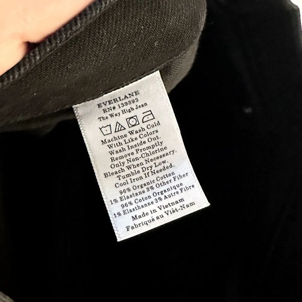 NWT Everlane Black The Way High Jean - Size 27 - Image 4