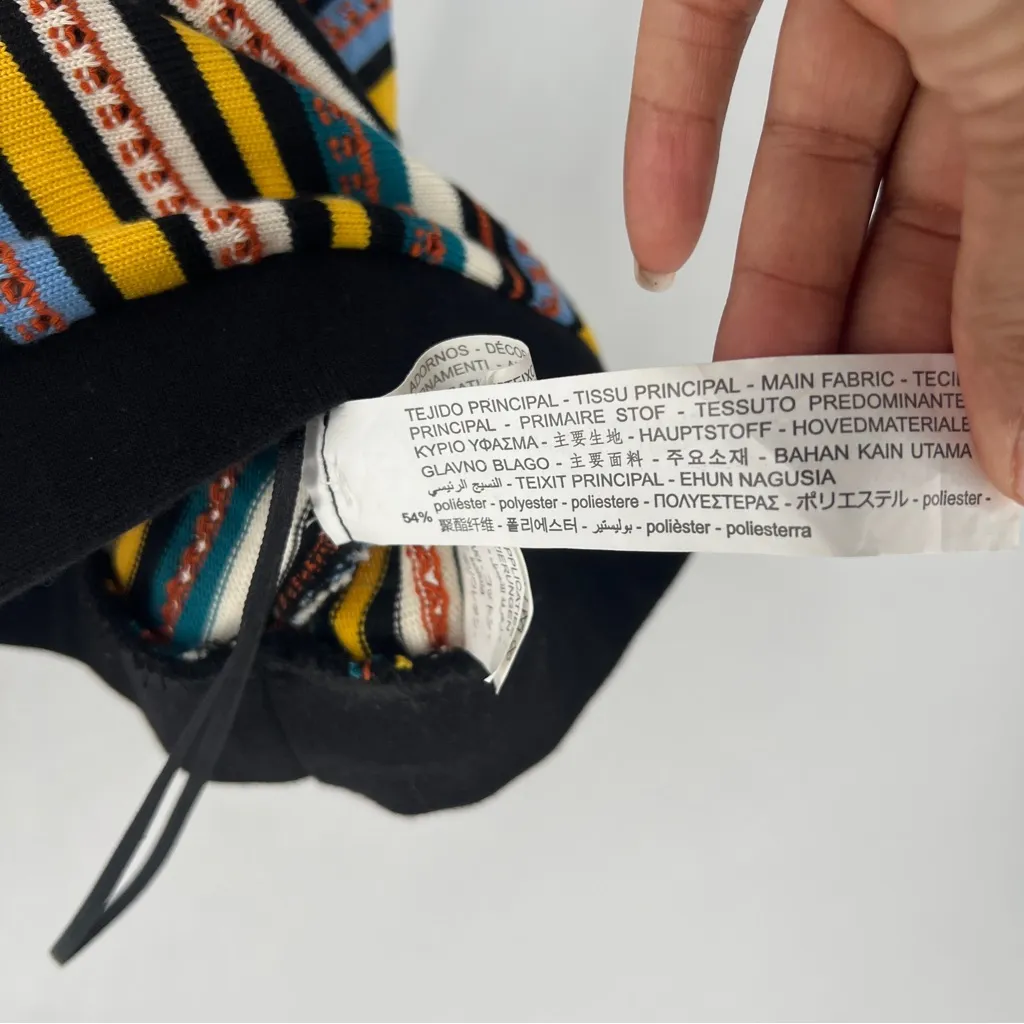 Zara Multicolor Striped Knit Cropped Tank‎ Top Size L - Image 7