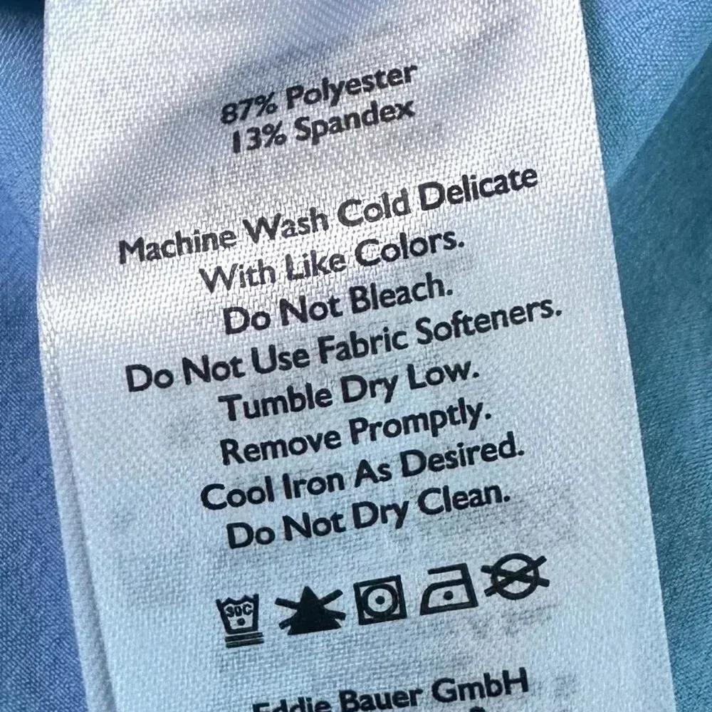 Eddie Bauer Blue Sleeveless Polo Dress Shift Casual Outdoor Size XS Women's - Image 10