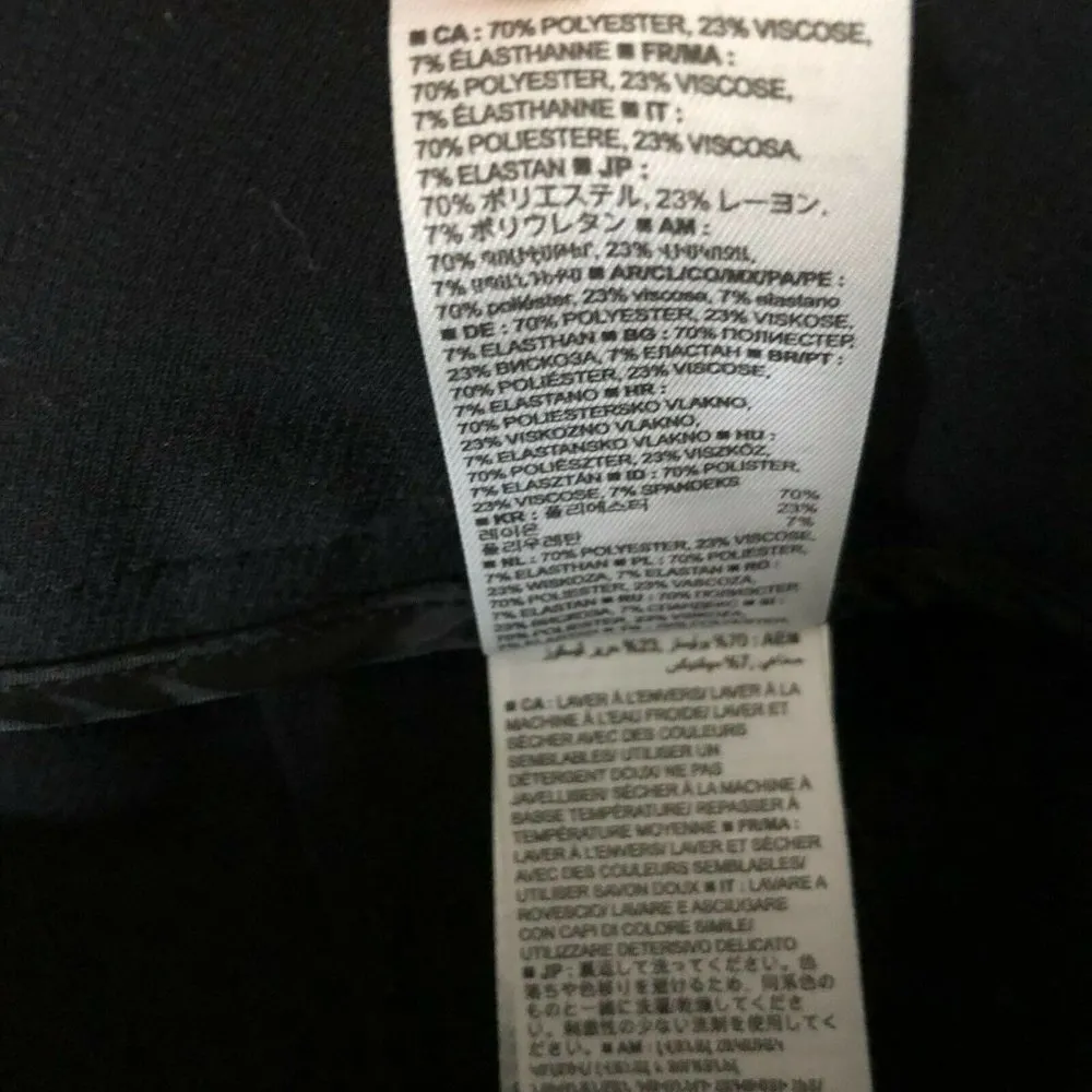 Banana Republic Womens Dress Pants Boot Cut Stretch Black Career Wear Size 6 - Image 5