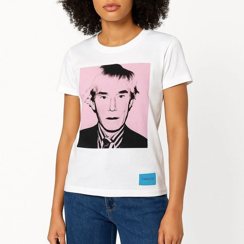 Calvin Klein Jeans x Andy Warhol Pink Portrait Graphic Tee (Size L) - Image 3