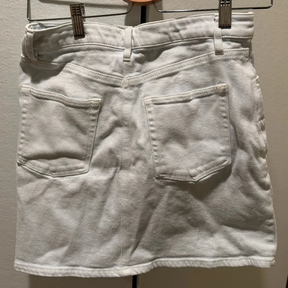 Aritzia Wilfred free denim White Skirt - Image 4