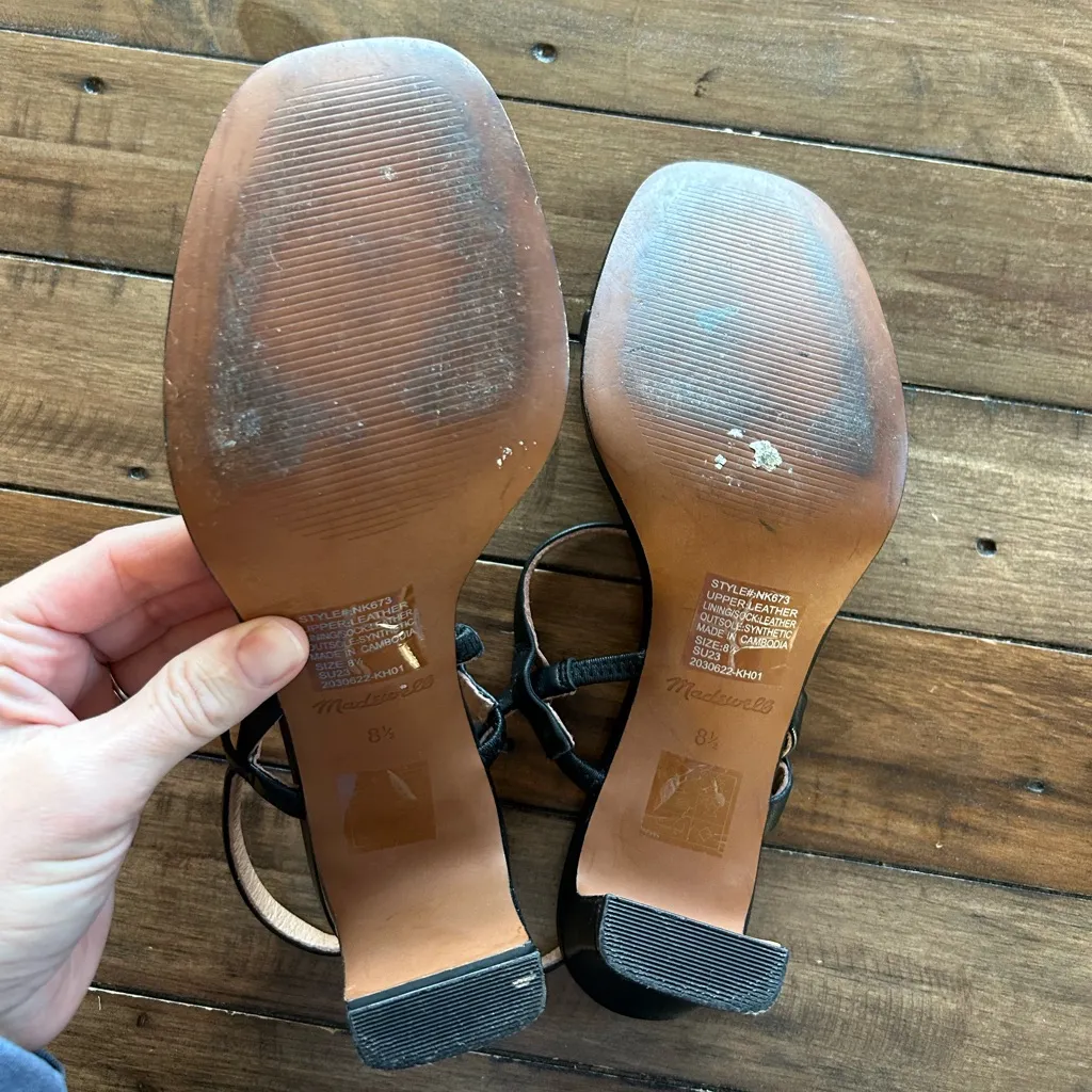 Madewell The Cherelle Slingback 90’s Black Heels 8.5 - Image 11