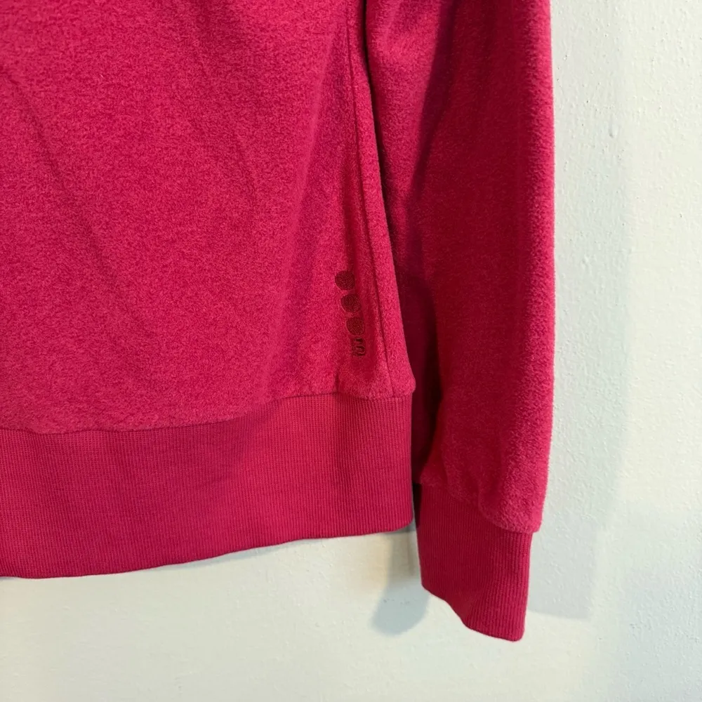 NWT BENCH RASPBERRY PINK FLEECE PULL OVER FUNNEL NECK SWEATSHIRT SIZE SMALL - Image 7