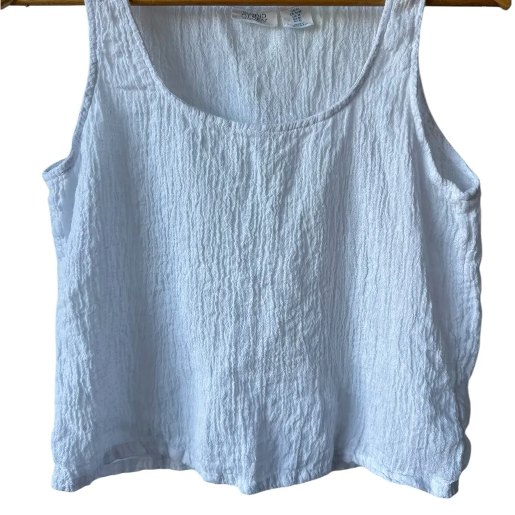 Sigrid Olsen 100% Linen Tank Top M - Image 4