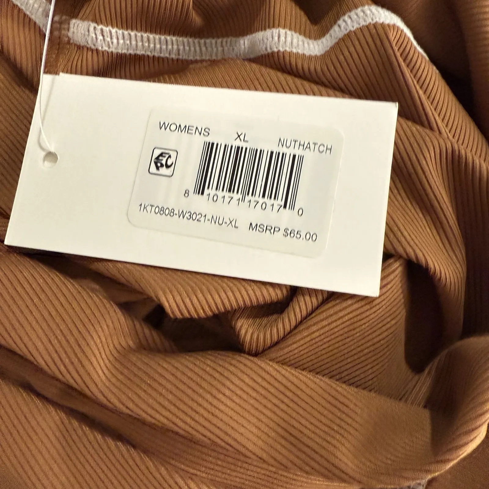 Halfdays Mollie Performance T Shirt Womens XL Nuthatch Brown Hiking Gym New - Image 7