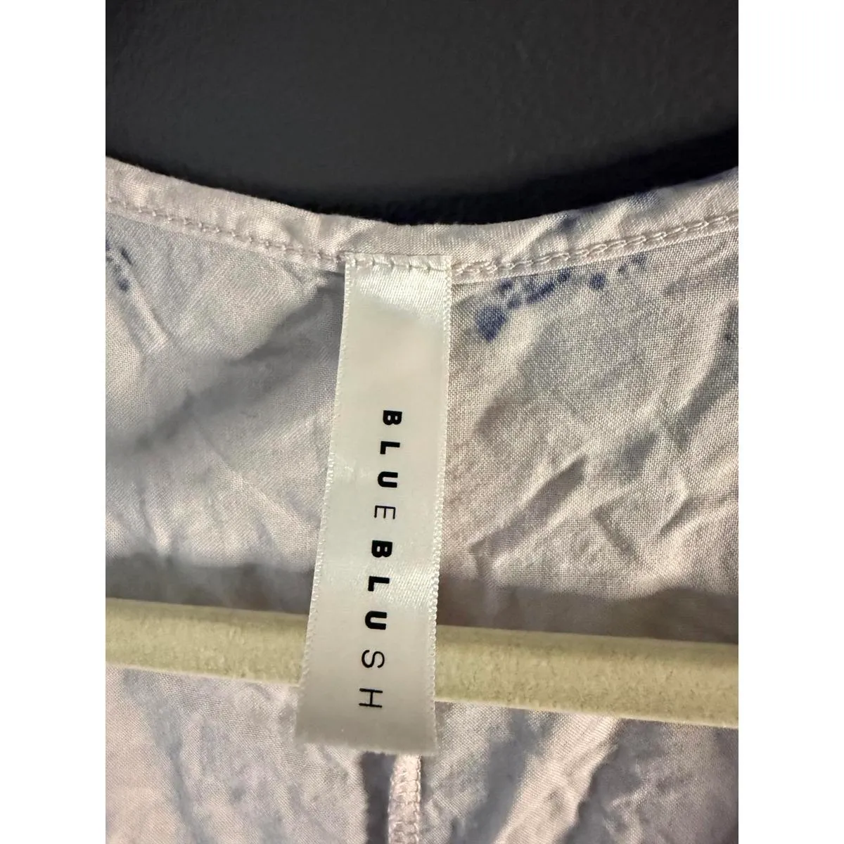 Blue Blush Boho Tie-Dye Long Sleeve Dress - Image 2