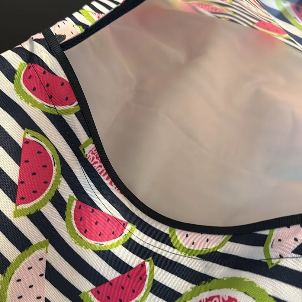 Watermelon Print Drawstring thermal Backpack Pink - Image 5